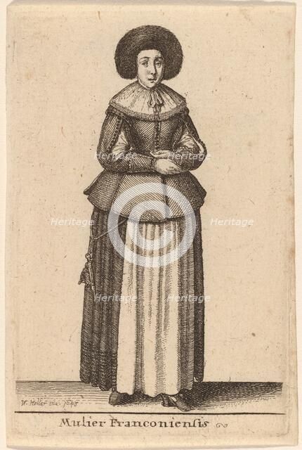 Mulier Franconiensis, 1643. Creator: Wenceslaus Hollar.