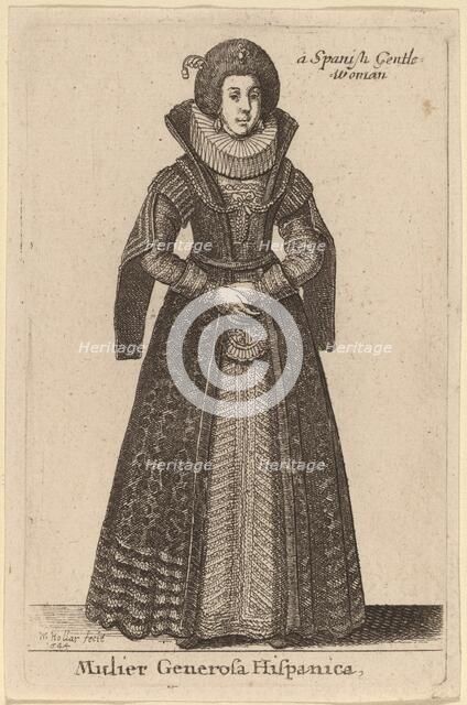 Mulier Generosa Hispanica, 1644. Creator: Wenceslaus Hollar.