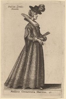 Mulier Generosa Italica. Creator: Wenceslaus Hollar