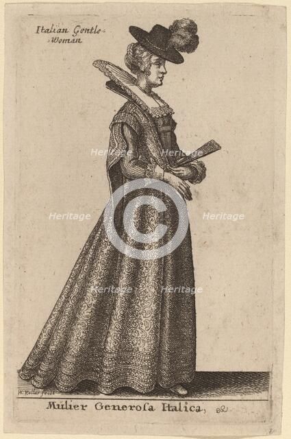 Mulier Generosa Italica. Creator: Wenceslaus Hollar.