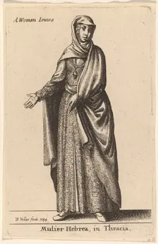 Mulier Hebrea in Tracia, 1644. Creator: Wenceslaus Hollar