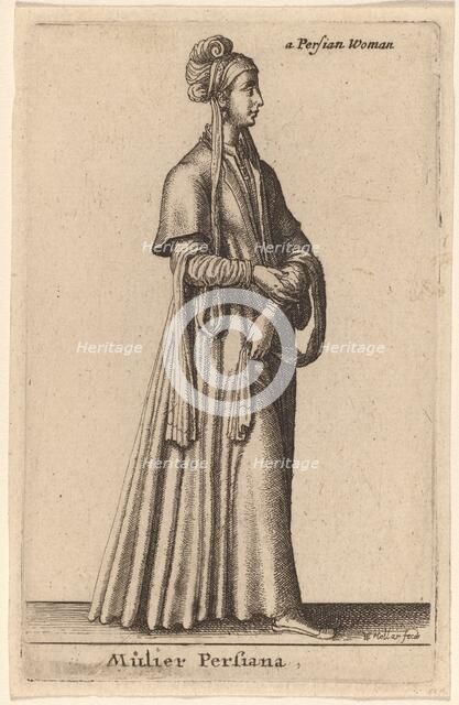 Mulier Persiana. Creator: Wenceslaus Hollar.