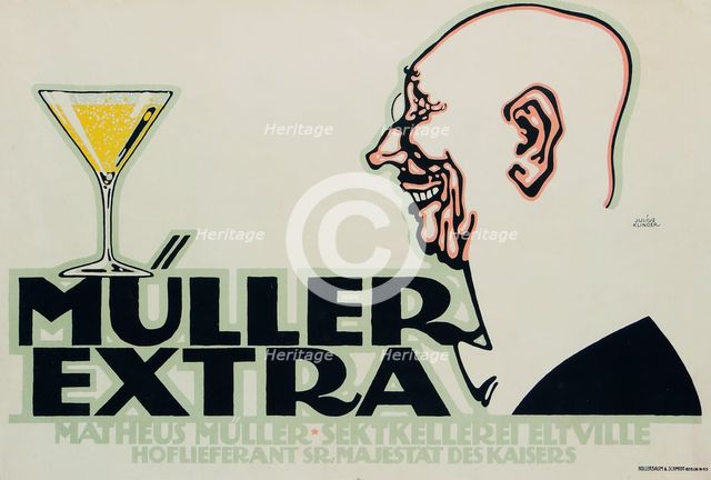 Müller Extra. Matheus Müller. Sektkellerei Eitville, 1912.