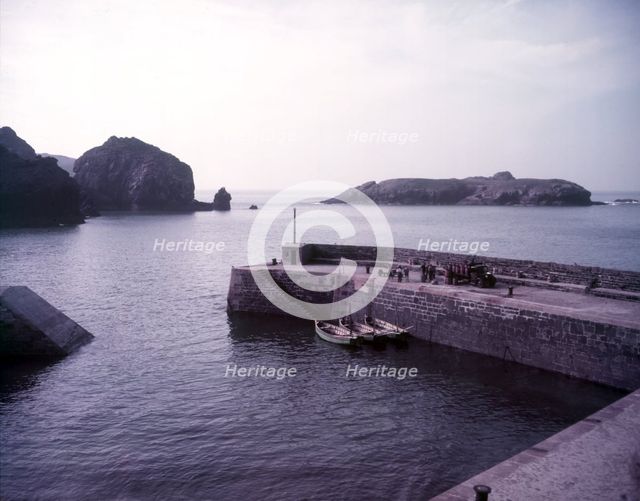 Mullion Cove Harbour, Cornwall, c1955. Creator: Arthur Charles Kirby Ware.