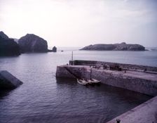 Mullion Cove Harbour, Cornwall, c1955. Creator: Arthur Charles Kirby Ware