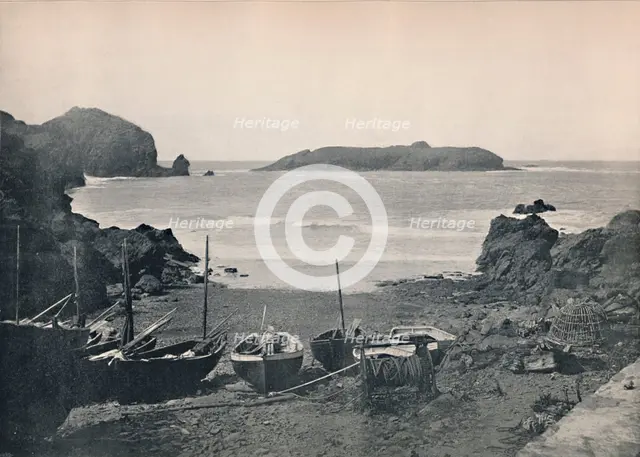 'Mullion Cove - Showing Mullion Island', 1895. Artist: Unknown.