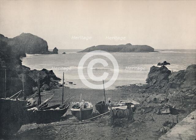 'Mullion Cove - Showing Mullion Island', 1895. Artist: Unknown.