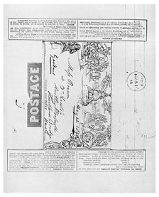 Mulready's wrapper envelope, 1840 (1956)
