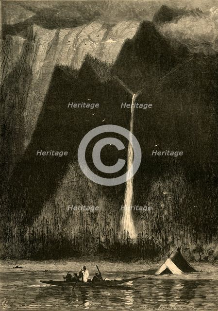 'Multanomah Falls', 1872. Creator: W. J. Linton.