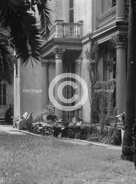 Multi-story house, possibly in the Garden District, New Orleans, between 1920 and 1926. Creator: Arnold Genthe.