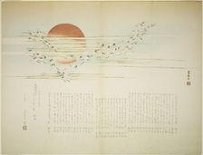 Multitudes of Cranes, spring 1863. Creator: Bokushin