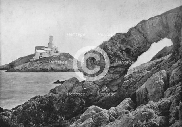 'Mumbles - The Lighthouse', 1895. Artist: Unknown.