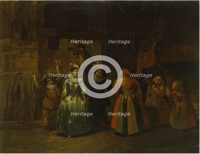 Mummers, 18th century. Creator: Frans Breydel.