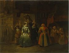 Mummers, 18th century. Creator: Frans Breydel