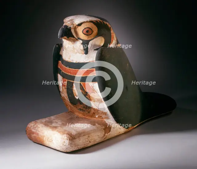 Mummiform Falcon with Inscribed Menat, Third Intermediate Period (1070-712 B.C.). Creator: Unknown.