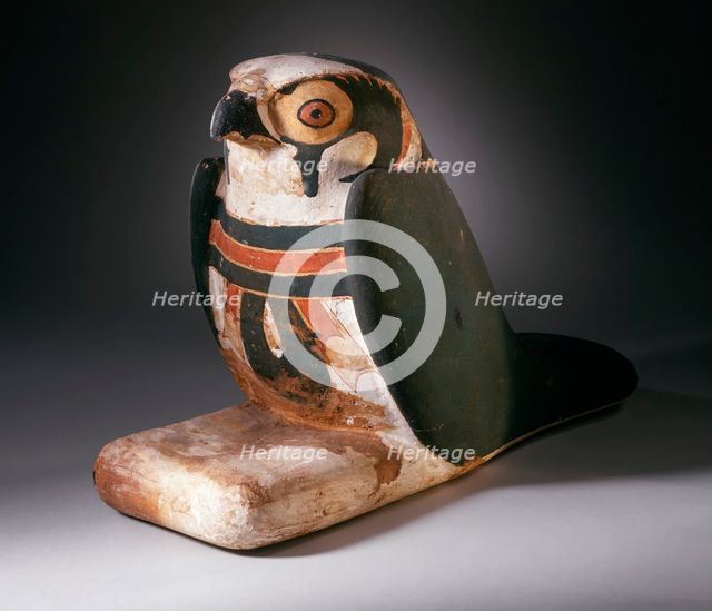 Mummiform Falcon with Inscribed Menat, Third Intermediate Period (1070-712 B.C.). Creator: Unknown.