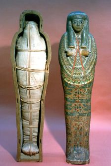 Mummy and Coffin, Egyptian, 21st Dynasty