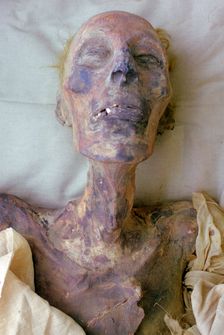 Mummy of Rameses II, Cairo Museum, Egypt. Creator: Tony Evans