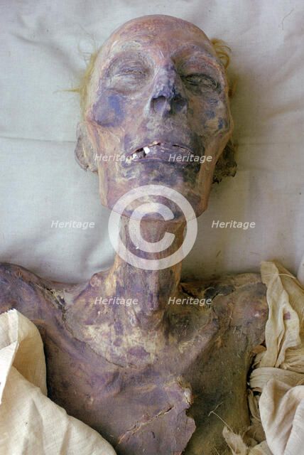 Mummy of Rameses II, Cairo Museum, Egypt. Artist: Tony Evans
