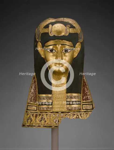 Mummy Mask, Egypt, Late Ptolemaic Period-early Roman Period, 1st century BCE. Creator: Unknown.