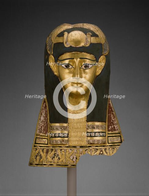 Mummy Mask, Egypt, Late Ptolemaic Period-early Roman Period, 1st century BCE. Creator: Unknown.