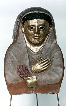Mummy Mask in Stucco, Ptolemaic Dynasty