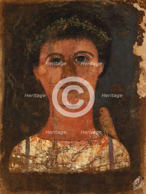 Mummy Shroud with Painted Portrait of a Boy, A.D. 150-250. Creator: Unknown.