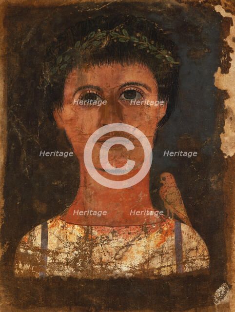 Mummy Shroud with Painted Portrait of a Boy, A.D. 150-250. Creator: Unknown.