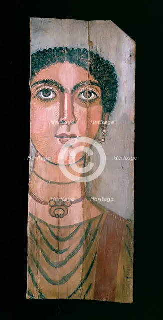 Mummy portrait, 90-110 AD. Creator: Unknown.