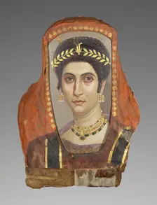 Mummy Portrait of a Woman, A.D. 100. Creator: Isidora Master