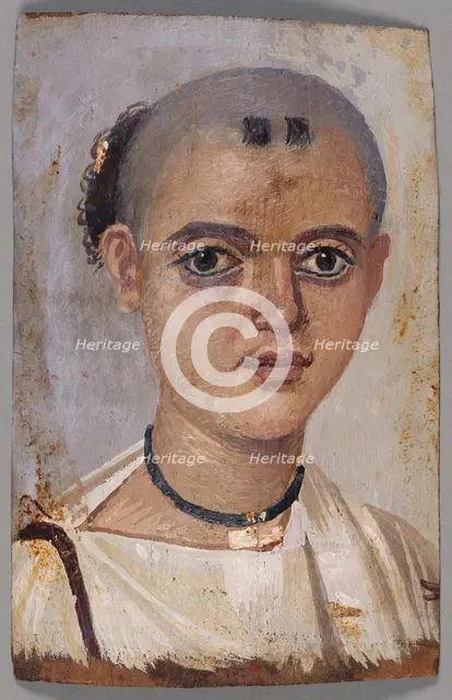Mummy Portrait of a Youth, A.D. 150-200. Creator: Unknown.