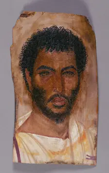 Mummy Portrait of a Bearded Man, about A.D. 150-170. Creator: Unknown