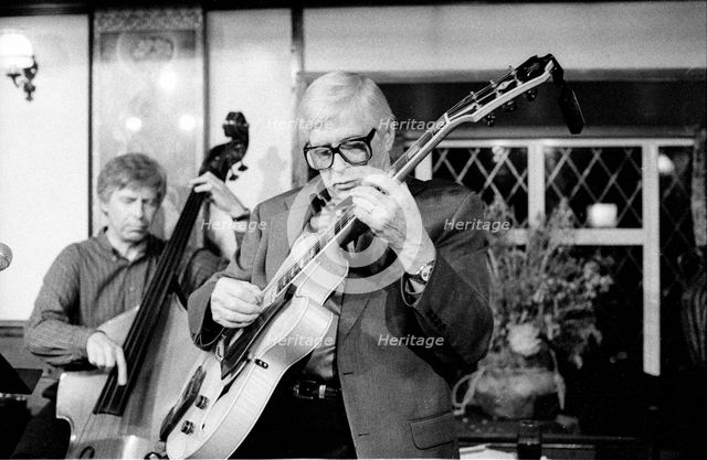Mundell Lowe and Bill Coleman, Watermill Jazz Club, Dorking, 2001. Artist: Brian O'Connor.
