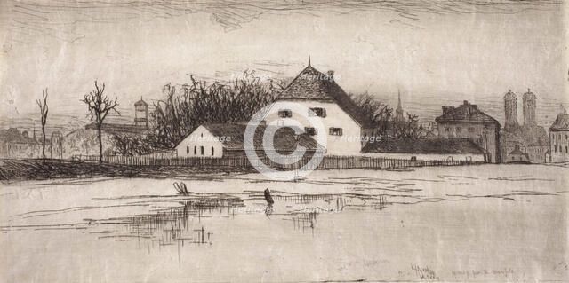 Munich from The Marsfeld, 1884. Creator: Lewis Henry Meakin.