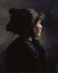 Munich Girl, 1884. Creator: Theodore Clement Steele