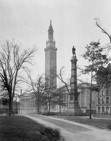 Municipal Building from Court Square, Springfield, Mass., c.between 1910 and 1920. Creator: Unknown