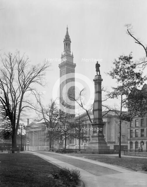 Municipal Building from Court Square, Springfield, Mass., c.between 1910 and 1920. Creator: Unknown.