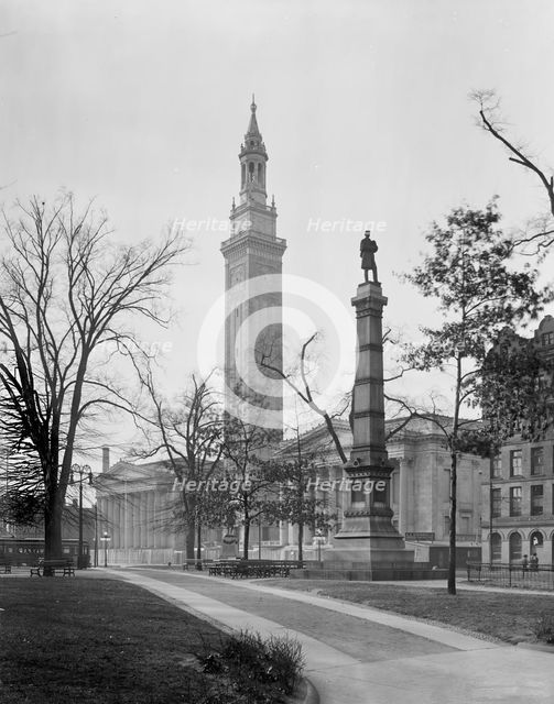 Municipal Building from Court Square, Springfield, Mass., c.between 1910 and 1920. Creator: Unknown.