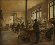 Municipal Chemistry Laboratory, Paris Police Prefecture, 1887. Creator: Gueldry, Ferdinand Joseph (1858-1945)