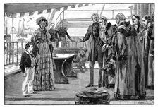 Municipal dignitaries introduced to the Prince of Wales, c1840s, (1900)