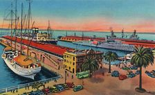 Municipal Piers. San Diego, California c1941