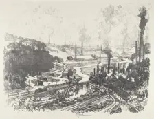 Munition Works, 1916. Creator: Joseph Pennell