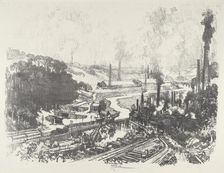 Munition Works, 1916. Creator: Joseph Pennell
