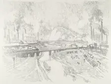 Munition Town, 1916. Creator: Joseph Pennell