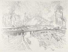 Munition Town, 1916. Creator: Joseph Pennell