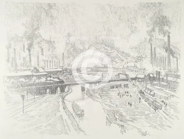 Munition Town, 1916. Creator: Joseph Pennell.