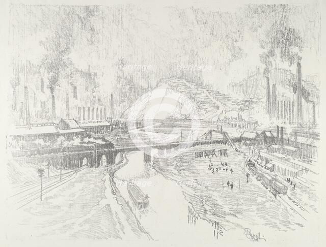 Munition Town, 1916. Creator: Joseph Pennell.