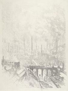 Munitions City, No.I, 1916. Creator: Joseph Pennell