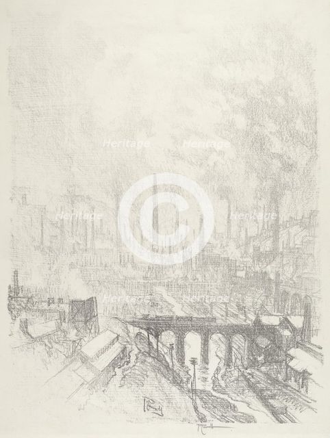 Munitions City, No.I, 1916. Creator: Joseph Pennell.