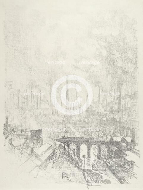 Munitions City, No.I, 1916. Creator: Joseph Pennell.
